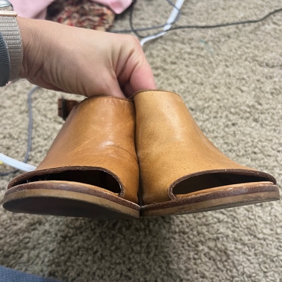 Madewell The Cary Stacked Heel Leather Slingback Sandal sz 7.5 - Picture 10 of 12